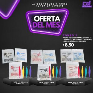 OFERTA!! Ligas elasticas intraorales intermaxilares+COLOCADORES de ligas